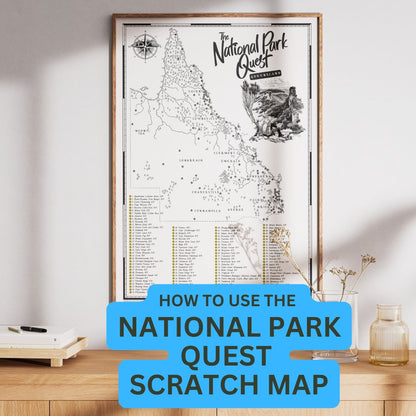 How to use the National Park Quest Scratch Map Video