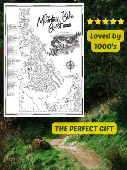 The Idaho Mountain Bike Quest - Scratch Map