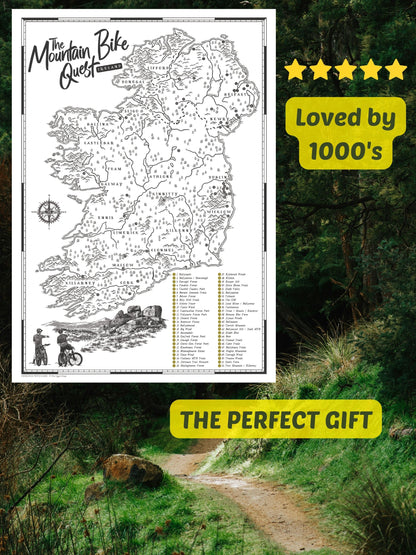 The Ireland Mountain Bike Quest - Scratch Map