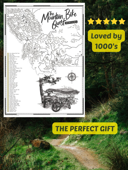 The Montana Mountain Bike Quest - Scratch Map