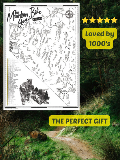 The Nevada Mountain Bike Quest - Scratch Map