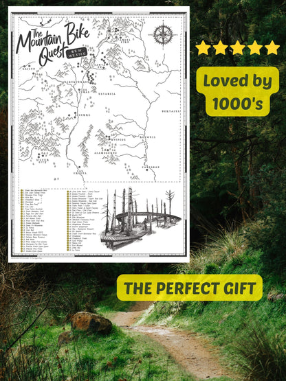 The New Mexico Mountain Bike Quest - Scratch Map