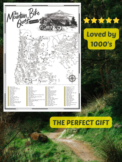 The Oregon Mountain Bike Quest - Scratch Map