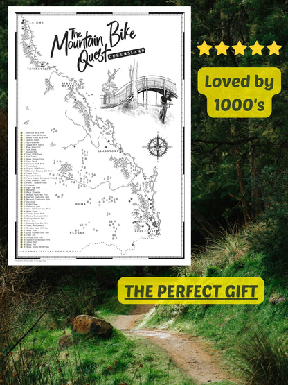 The Queensland Mountain Bike Quest - Scratch Map