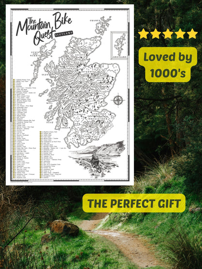 The Scotland Mountain Bike Quest - Scratch Map