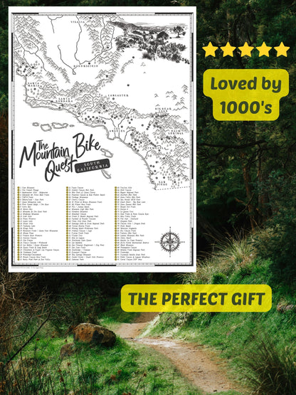 The Southern California Mountain Bike Quest - Scratch Map
