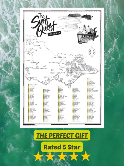 The Victoria Surf Quest - Scratch Map