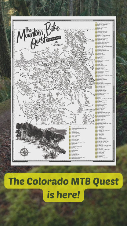 The Colorado Mountain Bike Quest - Scratch Map