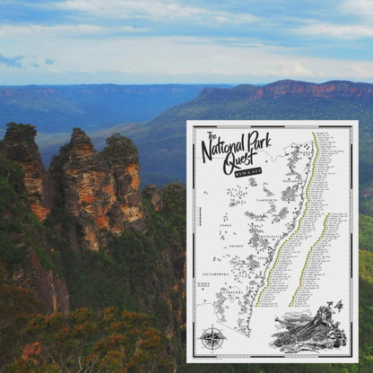 The NSW & ACT National Parks Quest - Scratch Map