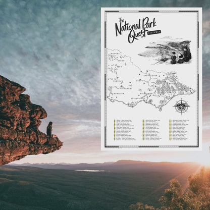 The Victoria National Parks Quest - Scratch Map